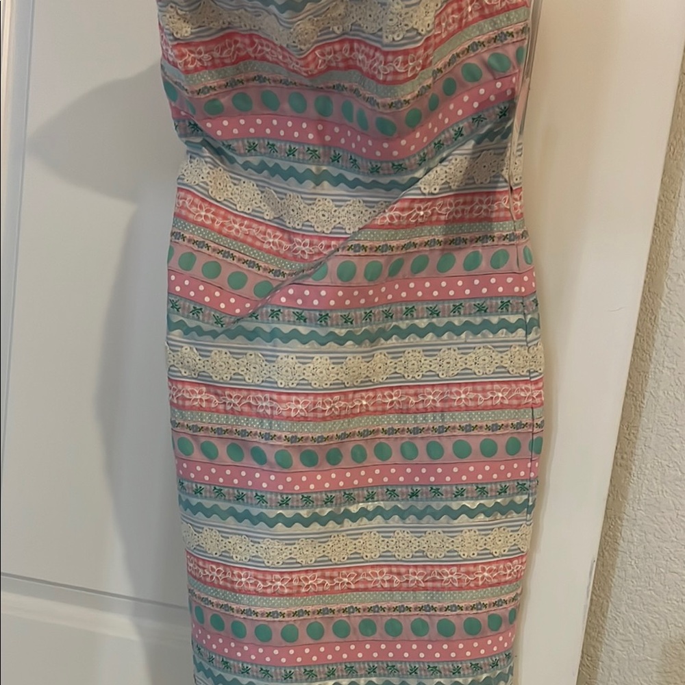 Lilly Pulitzer Flirty Ribbon Dress - Blue Pink